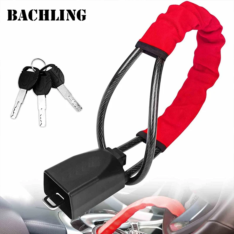 Universelles Auto Lenkrads chloss Sicherheits gurt Diebstahls icherung – Bild 2
