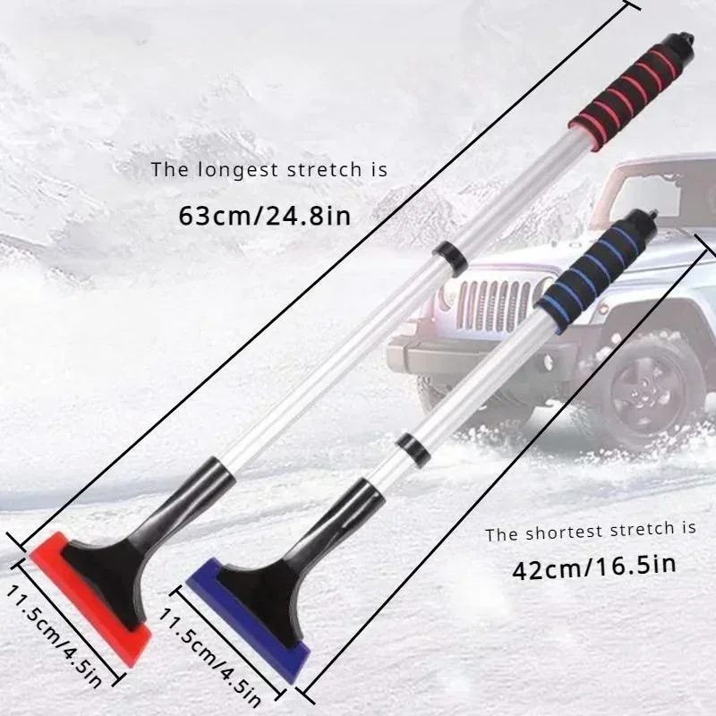 Teleskopische Multifunktions-Schneeschaufel für das Auto, Eiskratzer – Bild 3