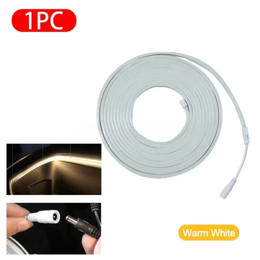 Flexibler LED-Umgebungslichtstreifen, 5 m, DC12 V, für Tesla Model Y 3 – Bild 6