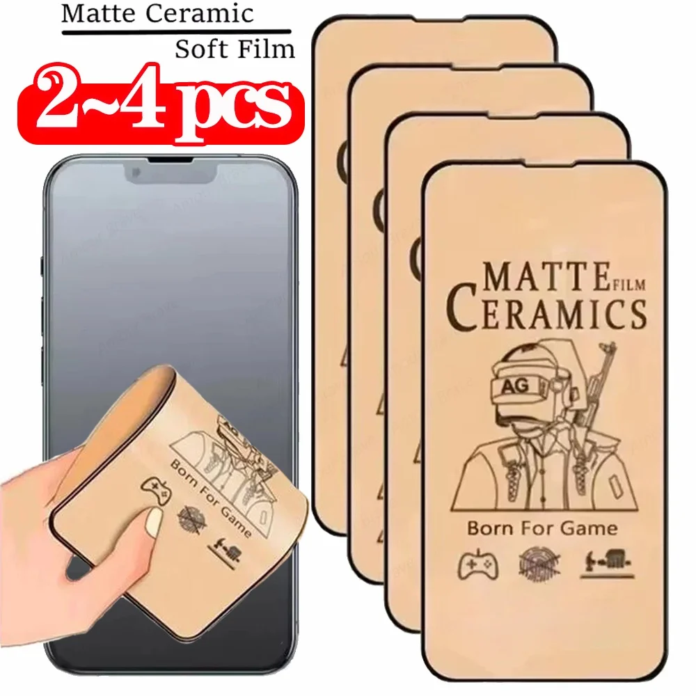 Keramik-Displayschutz für iPhone 17 16 15 14 13 Pro Max matte Keramikfolie für iPhone 11 12 17 Pro weicher