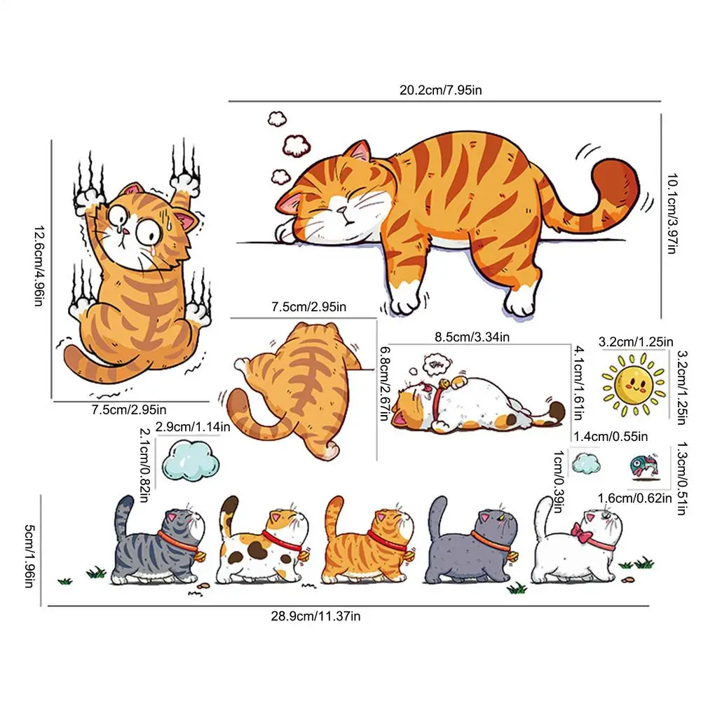Lustige Auto Aufkleber Katze Klettern Haustier Tier Styling Aufkleber Auto Scratch Abdeckung Dekoration