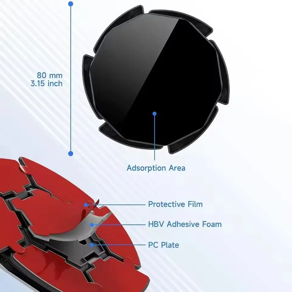 Saugnapf-Basis für Auto-Handyhalterung, Armaturenbrett und Scheibe – Bild 5