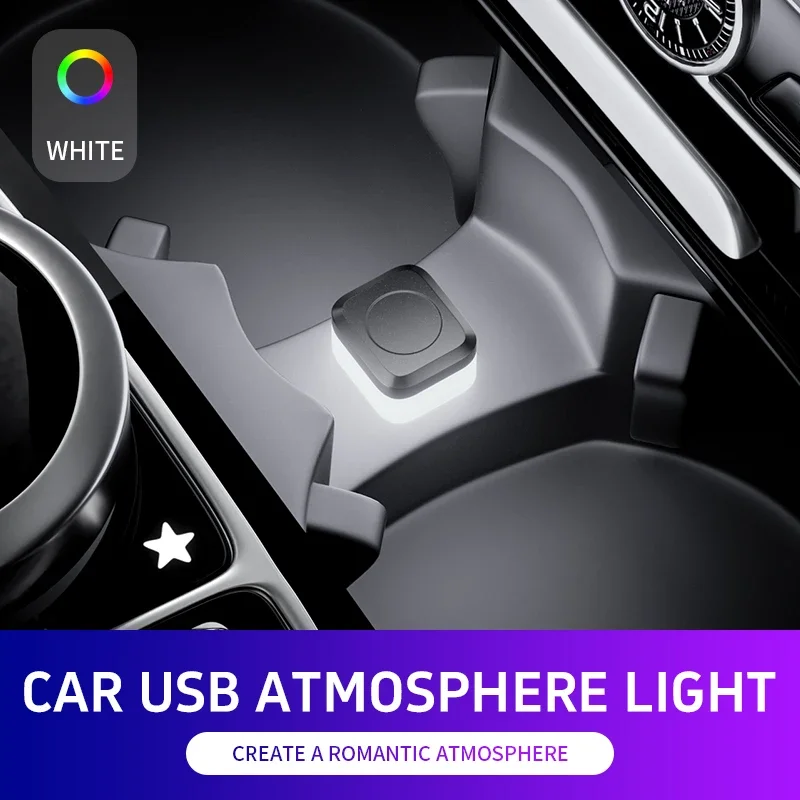 USB Auto Innen Umgebungs Atmosphäre Licht LED Signal Lichter Auto Lesen Lampe Dekorationen Nacht Lichter Innen