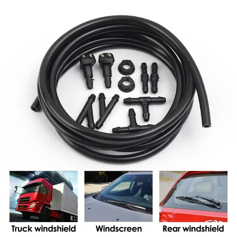 Universal Auto Auto Scheibenwaschschlauch Wischerblatt Rohr Jet Spray – Bild 5