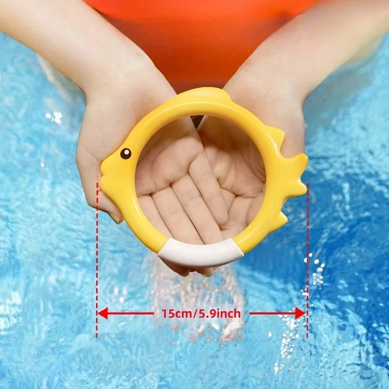 Unterwasser-Schwimmtrainingsset mit fischförmigen (4 Stück) – Bild 4
