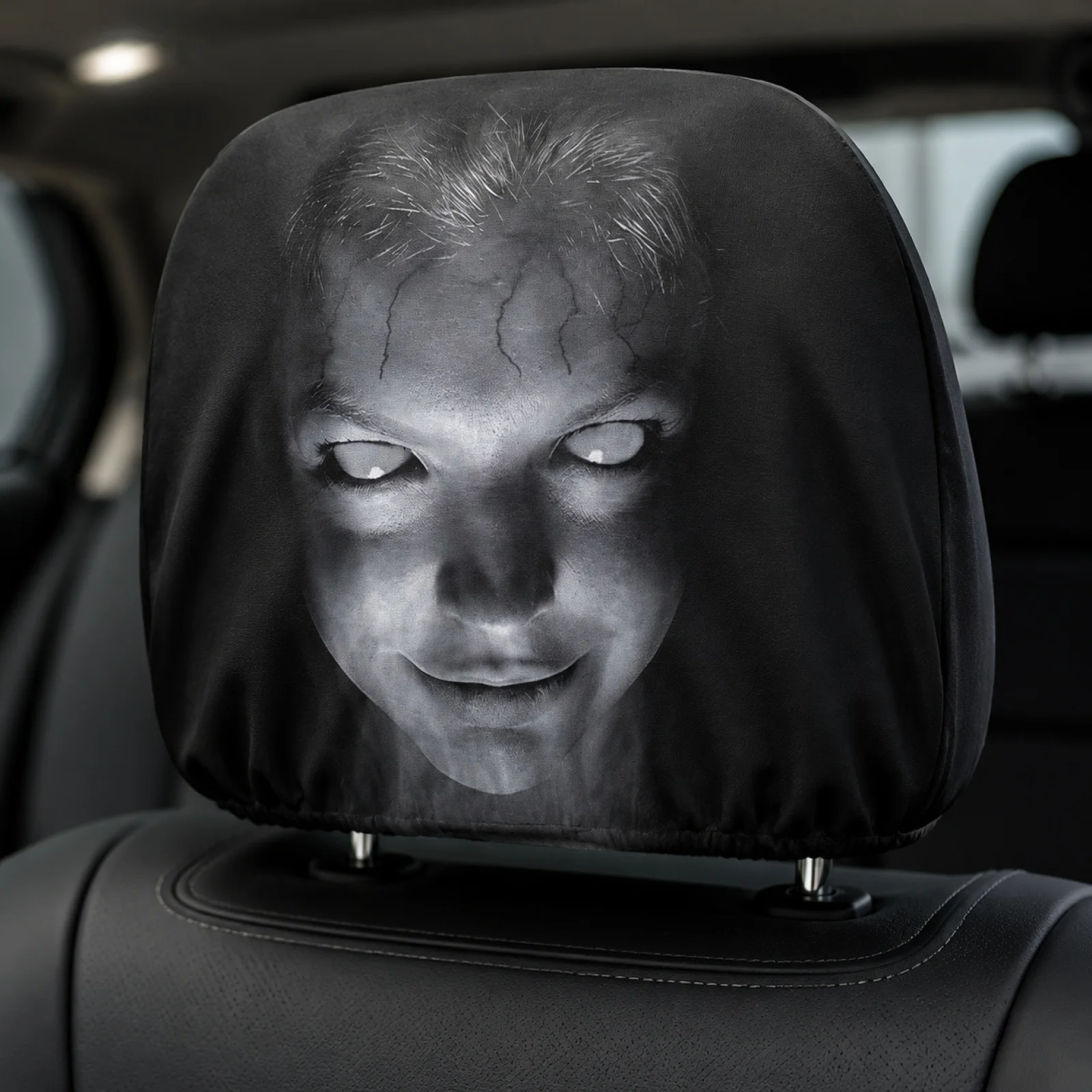 Lustige Auto-Kopfstützenabdeckung, Zubehör für den Innenraum, Dekor-Gadgets, Styling-Ideen, Sitzbezüge