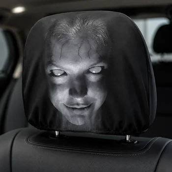 Lustige Auto-Kopfstützenabdeckung, Zubehör für den Innenraum, Dekor-Gadgets, Styling-Ideen, Sitzbezüge