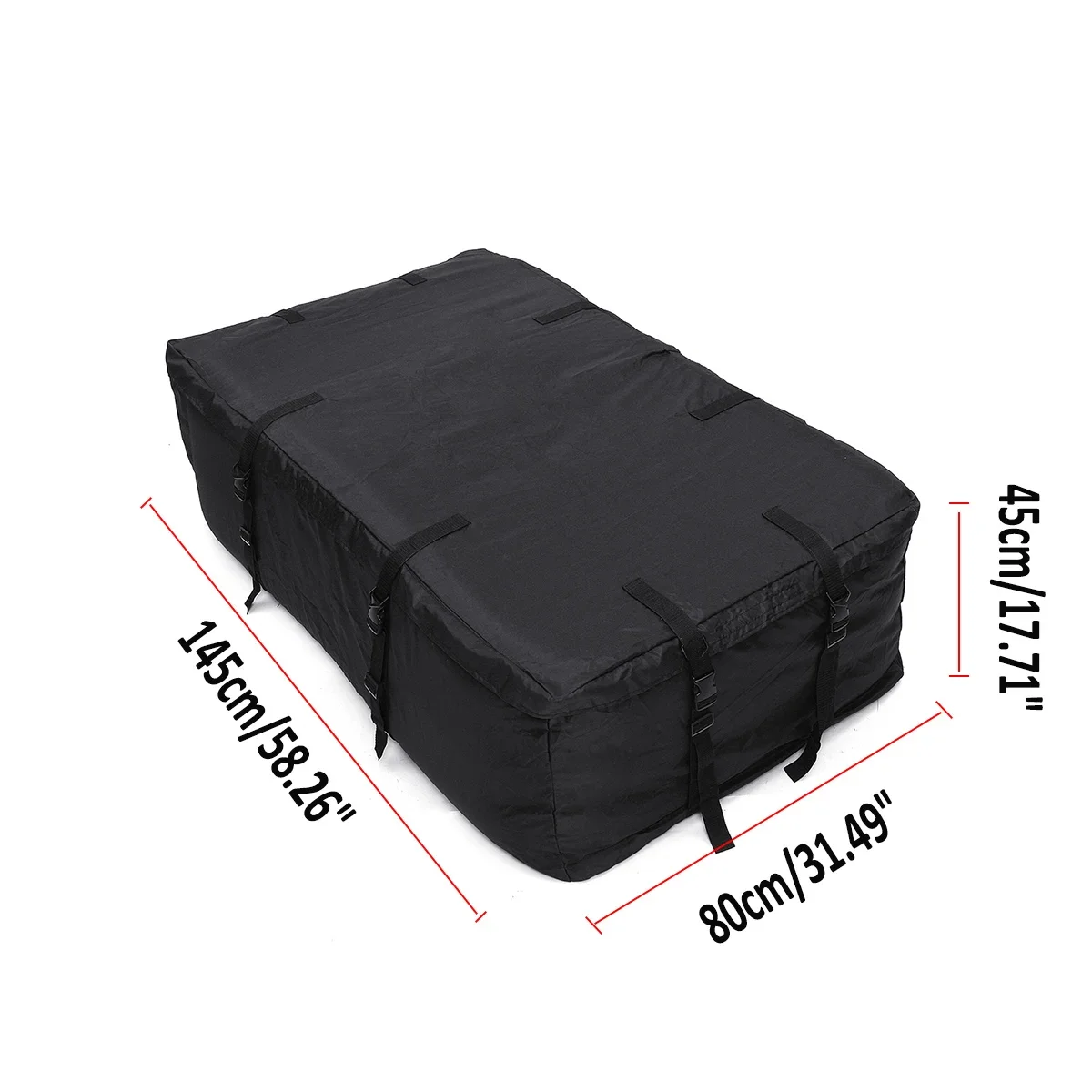 145x80x45cm wasserdichte Auto-Dachgepäcktasche, Reisetasche, Aufbewahrungstasche für Fahrzeuge mit Dachträgern