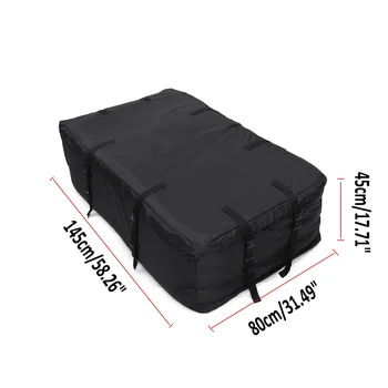 145x80x45cm wasserdichte Auto-Dachgepäcktasche, Reisetasche, Aufbewahrungstasche für Fahrzeuge mit Dachträgern