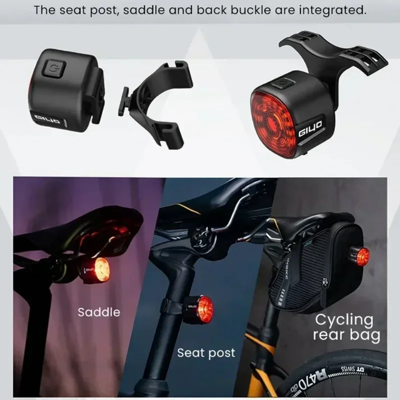 Fahrrad Smart Bremse Rücklicht MTB Rennrad Auto Bremse Sensing Licht – Bild 4