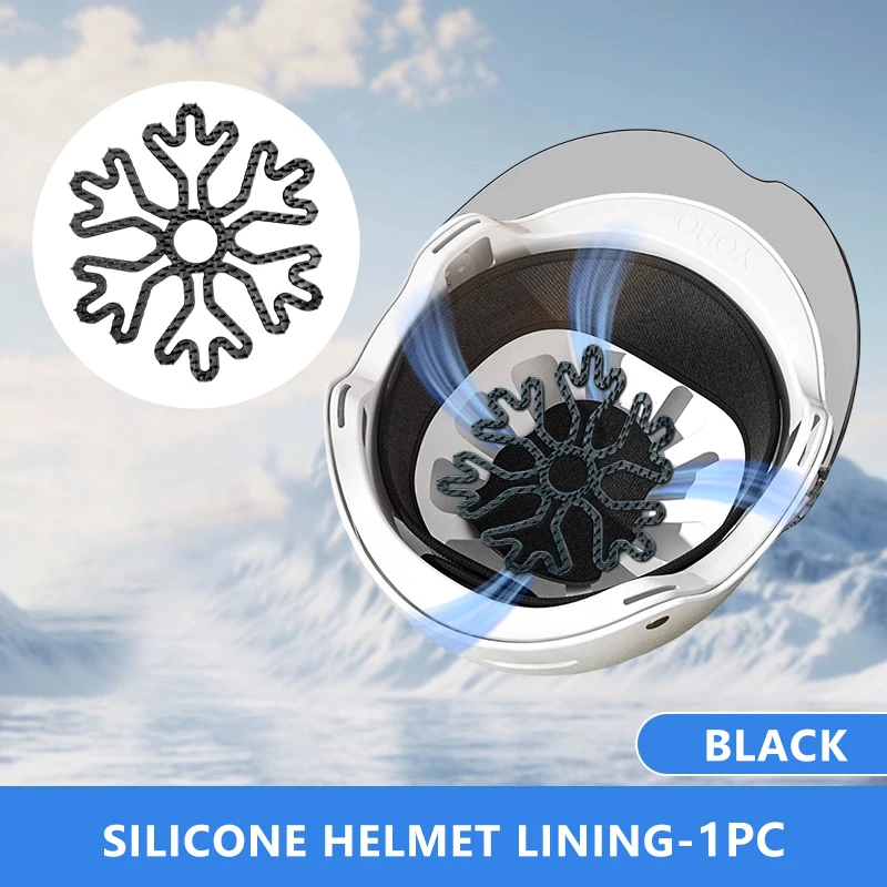SEAMETAL Motorrad-Helm-Innenpolster, flexibles Helm-Innenpolster aus Silikon, Innenschutz, Helmpolsterung