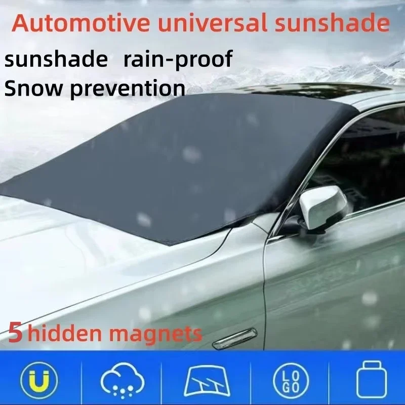 Auto Magnetische Schnee Schild Winter Frontscheibe Abdeckung Anti-frost Sonnenschutz Halbe Auto Abdeckung