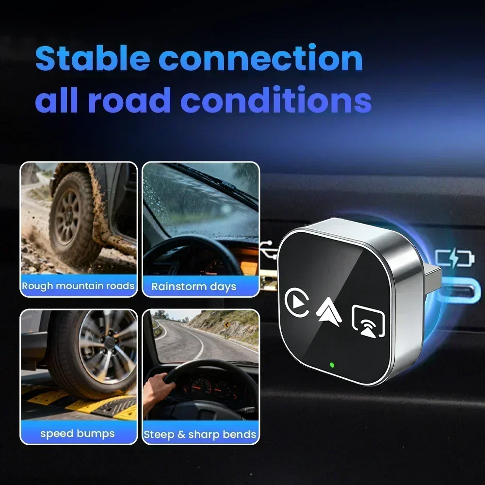 CarRocket Intelligente Autosysteme 4-in-1 Kabelloser CarPlay-Adapter – Bild 3