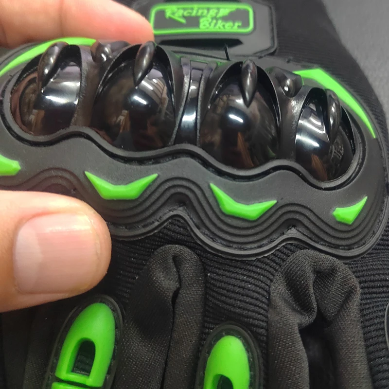 Motorrad schützen Handschuhe Wasserdicht Touchscreen Vollfinger Leder – Bild 3
