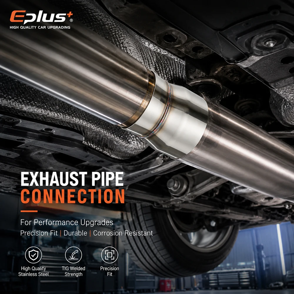 EPLUS Auspuffrohr-Reduzieradapter Edelstahl Universeller Gerader – Bild 6