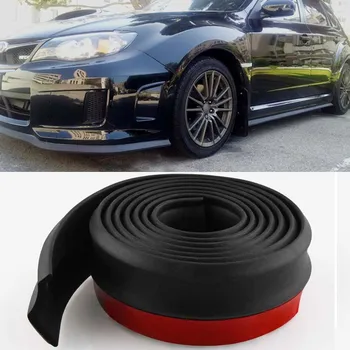 Auto Frontschürze Lip Splitter Spoiler Gummi Rock Schutz Körper Trim Stoßstange Lip Streifen Auto Seite Rock