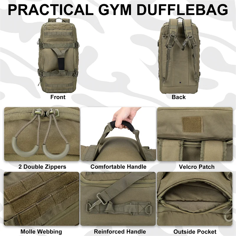 30L 45L 80L Große Reisetasche Taktische Rucksack Outdoor Camping – Bild 3