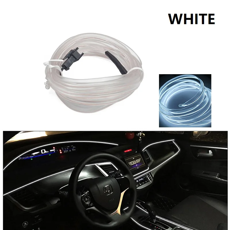 10m/3m/5m Neon LED Auto Innenbeleuchtung Streifen Auto LED Streifen Girlande EL Draht Seil Auto Dekoration