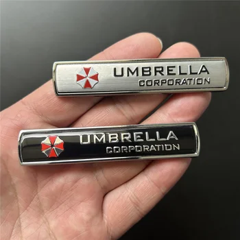 Auto Styling 3d Aluminium legierung Regenschirm Corporation Auto Aufkleber Emblem Dekorationen Abzeichen Auto