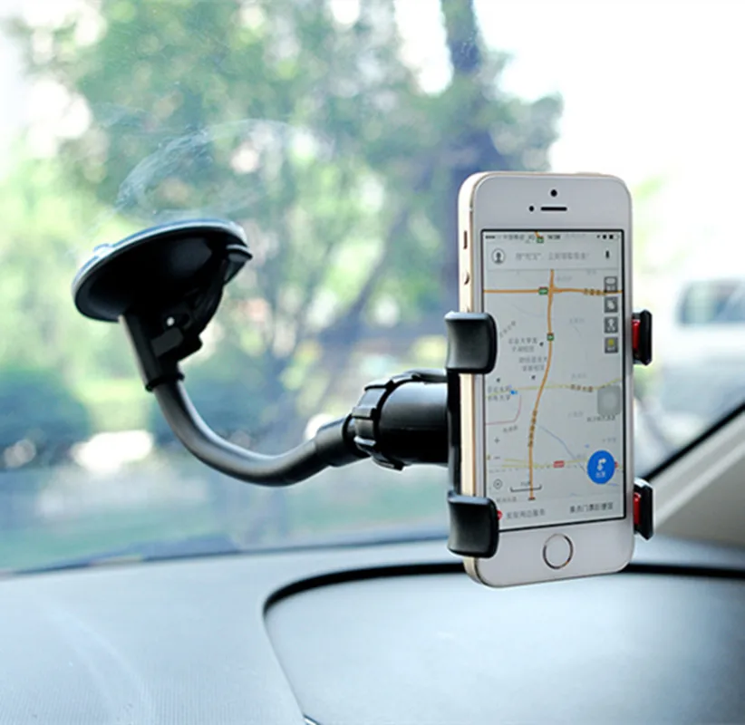 Autotelefonhalter, universell, 360-Grad-flexibel, Armaturenbrett, Windschutzscheibe, GPS-Halterung