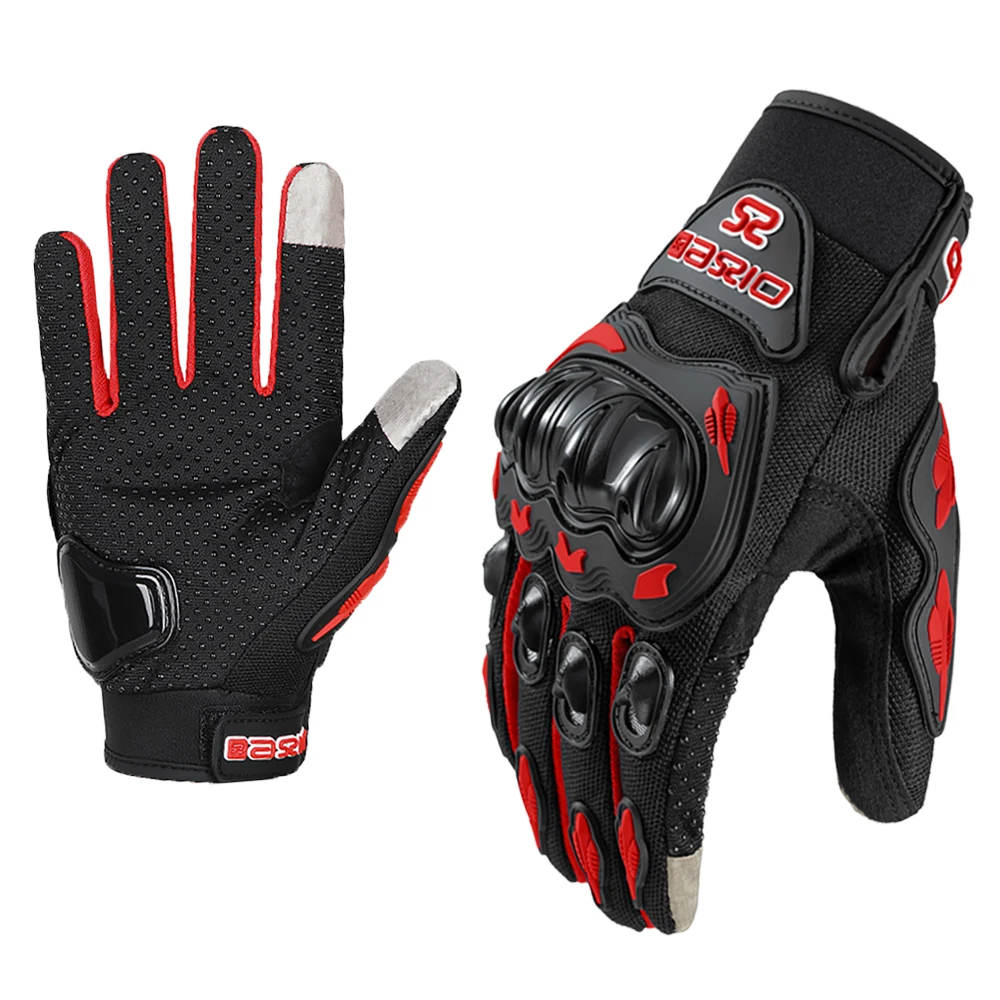 Sommer Atmungsaktive Vollfinger Motorrad Handschuhe Nicht-rutsch Verschleiß-beständig Motocross Racing