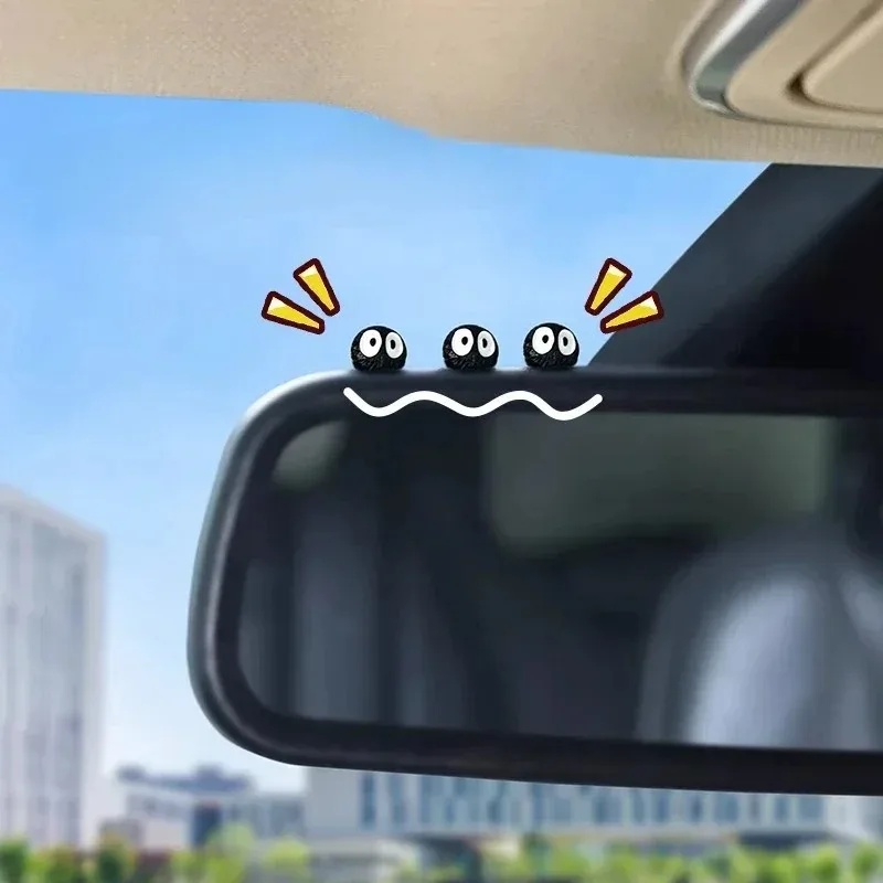 Nette Schwarz Elf Auto Innen Dekoration Lustige Auto Center Konsole Rückspiegel Ornamente Für auto Zubehör
