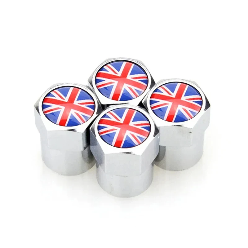 UK Flagge Auto Rad Reifen Stem Air Ventil Kappen Abdeckungen (4 Stück) – Bild 6