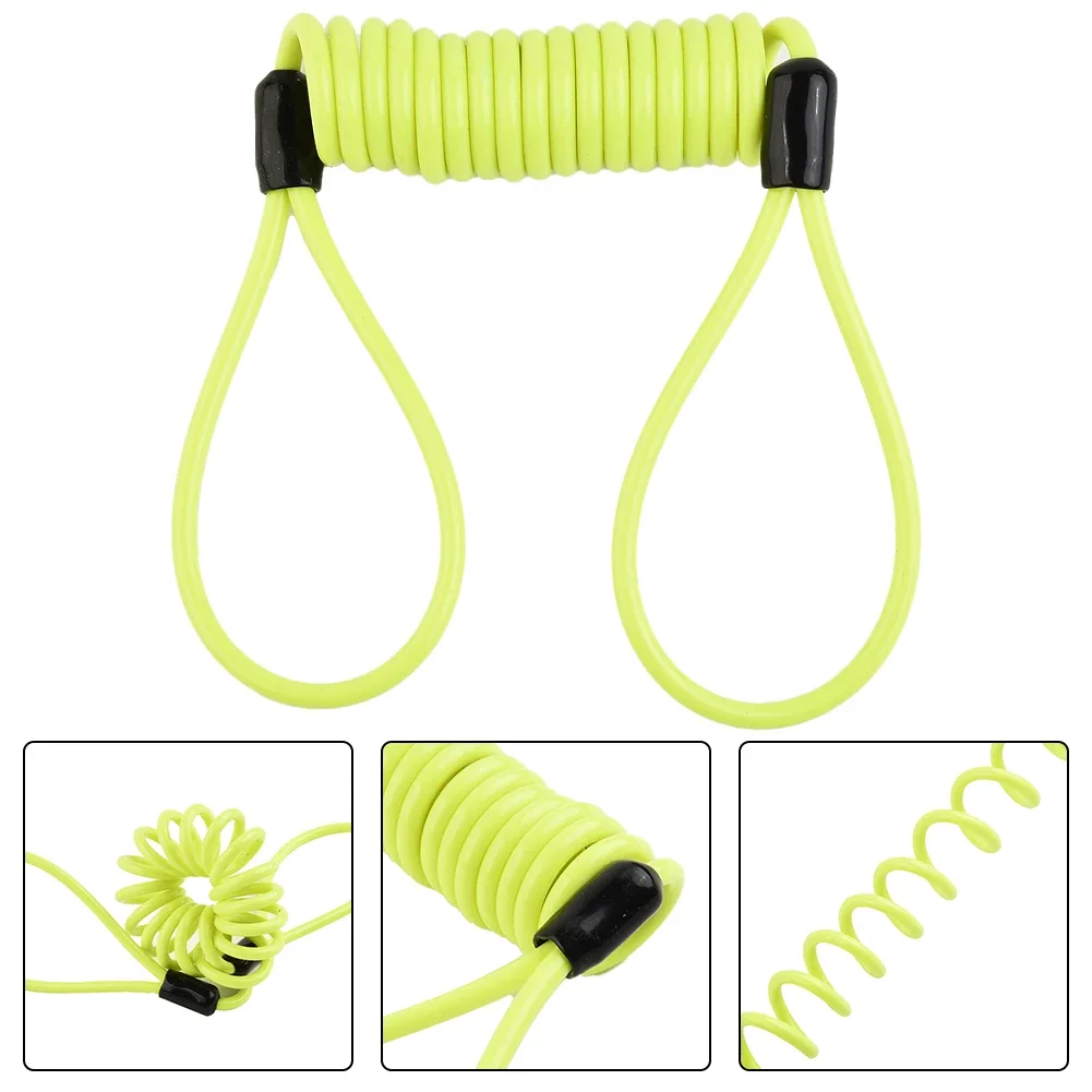 1,2 m Fahrrad Frühling Kabel Schloss Anti Diebstahl Seil Alarm Disc – Bild 2