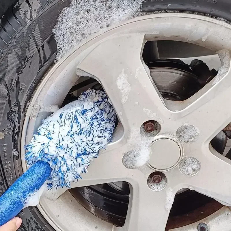 Auto Waschen Super Plüsch Mikrofaser Reifen Felge Radnabe Reinigung – Bild 2