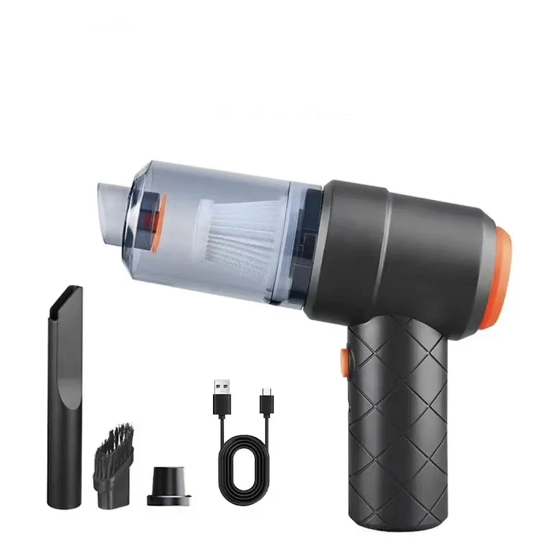Kabelloser Handstaubsauger für Zuhause & Auto 2-in-1 Blas- und Saugfunktion USB-Aufladbar Klein und Tragbar