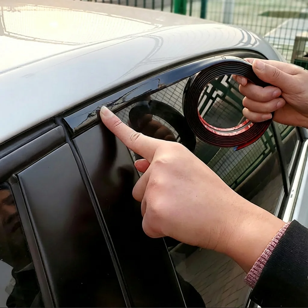 3/5 m Auto Schwarz Körper Streifen Stoßstange Auto Tür Schutz Form – Bild 5
