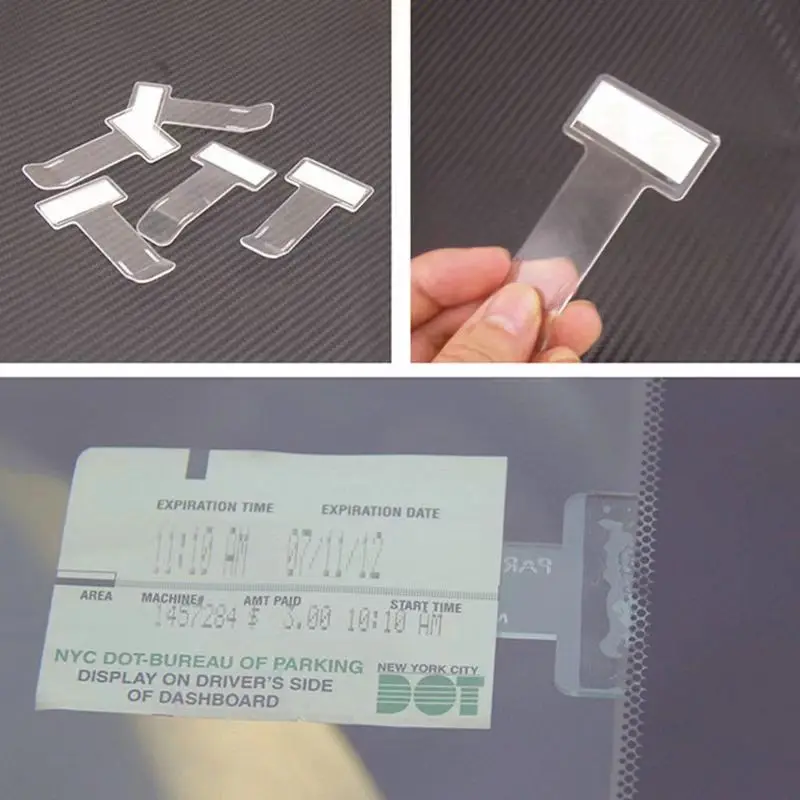 Kunststoff Auto Styling Parkplatz Ticket Halter Auto Verschluss Karte – Bild 2