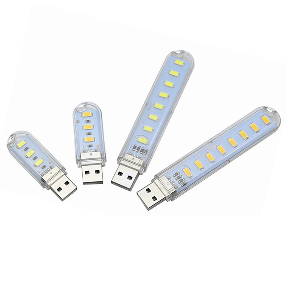 Tragbare USB Streifen Licht Mini Led Warm Weiß Nacht Lichter (5 Stück) – Bild 6
