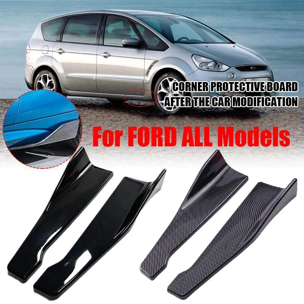 Universal Autovoorkant Rear Bumper Strip Lip Spoiler Diffuser Splitter – Bild 3