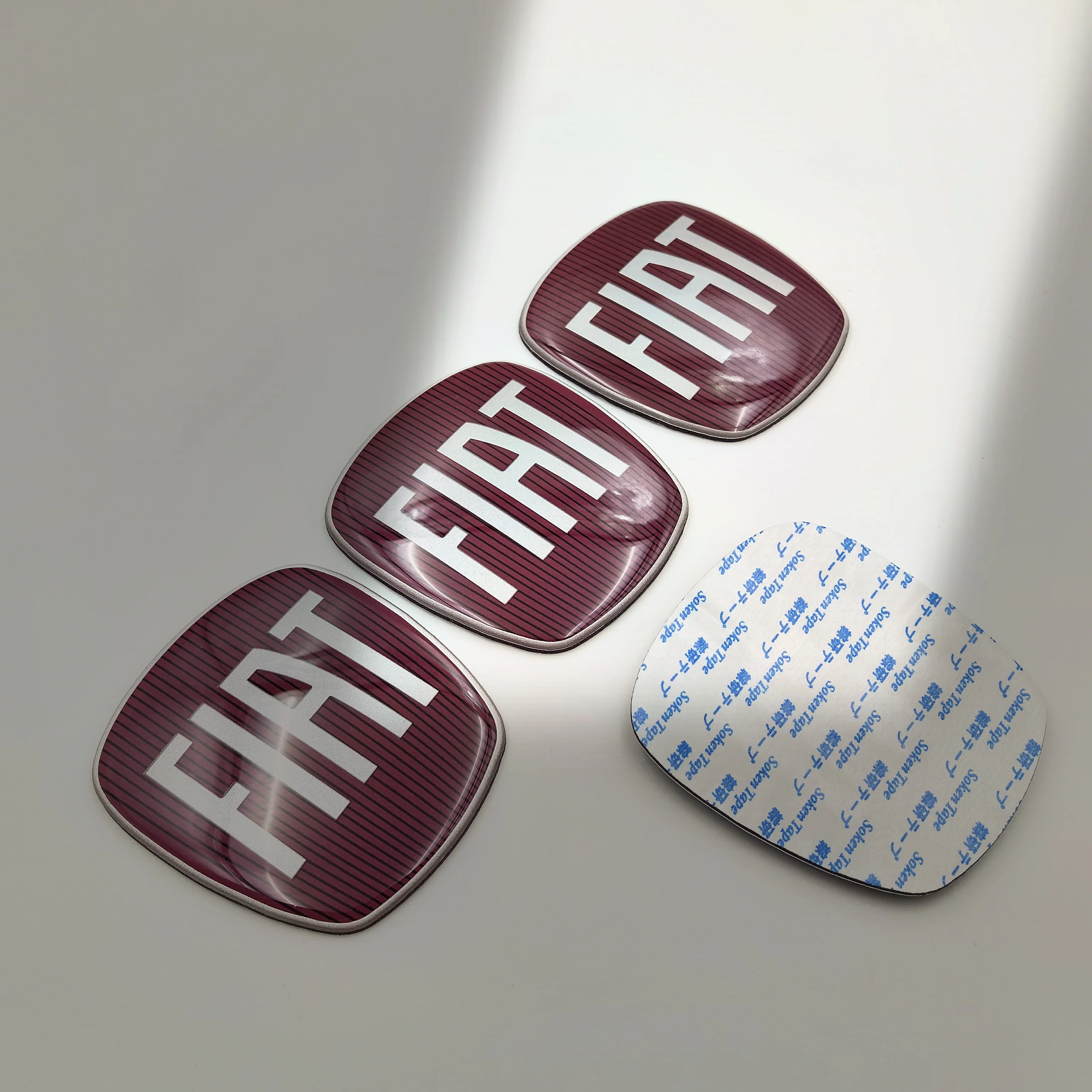 63 mm x 58 mm Logo Fiat Auto-Frontgrill, hintere Stoßstange, Hecktür, Kofferraum-Emblem, Styling-Zubehör