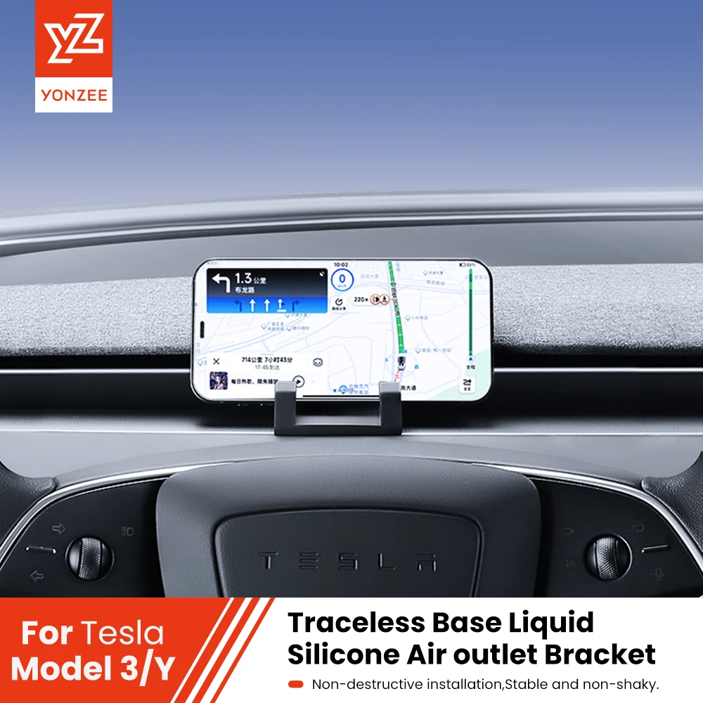 YZ Für Tesla Modell 3Y Highland Juniper Auto Telefon Halter Air Vent Clip Mobile Handy Stehen Im Auto