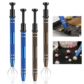 4-Klauen IC Chip Extractor Remover Tool Präzisionsteile Grabber Extractor Pick Up Puller für Reparaturwerkzeug