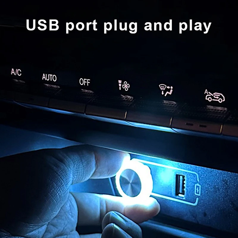 Tragbare Auto USB Umgebungs Licht Mini LED Dekorative Atmosphäre – Bild 5