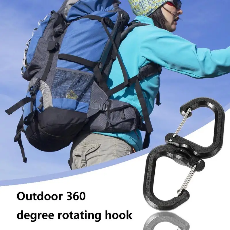 Doppelter Clip-Karabiner, Outdoor-Haken-Clip, vielseitig einsetzbar – Bild 2
