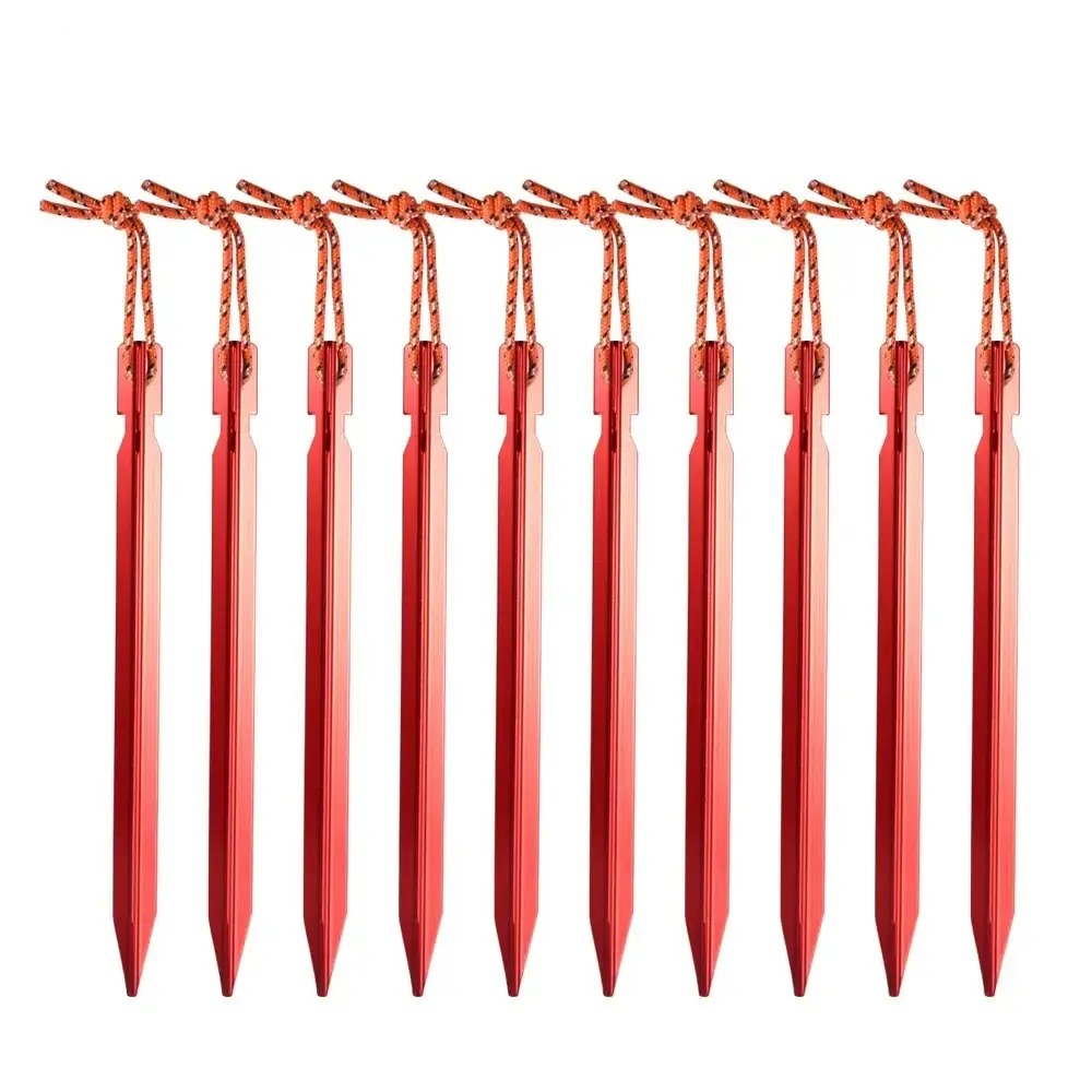 18cm Aluminium Legierung Zelt Nehmen Heringe Heavy Duty Reise Outdoor Camping Zubehör Plane (10 Stück)