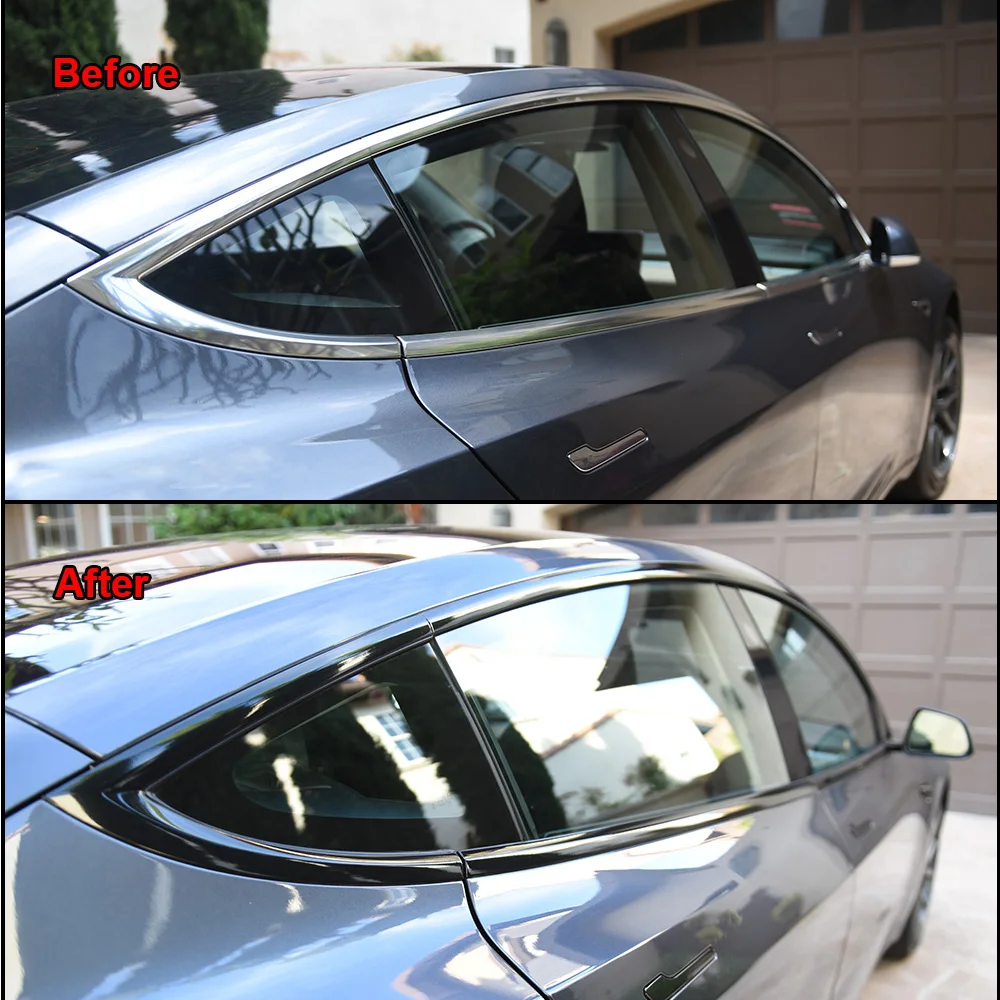 Glänzend schwarze Vinyl Wrap Strip Tape Car Wrap Folie – Bild 6