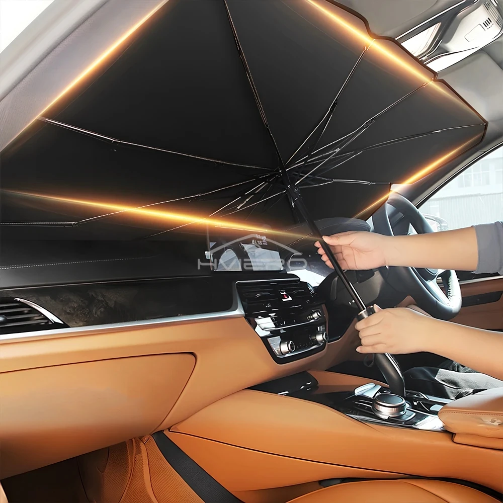 Tragbarer Auto-Sonnenschutz-Schirm für Windschutzscheibe Hohe – Bild 2