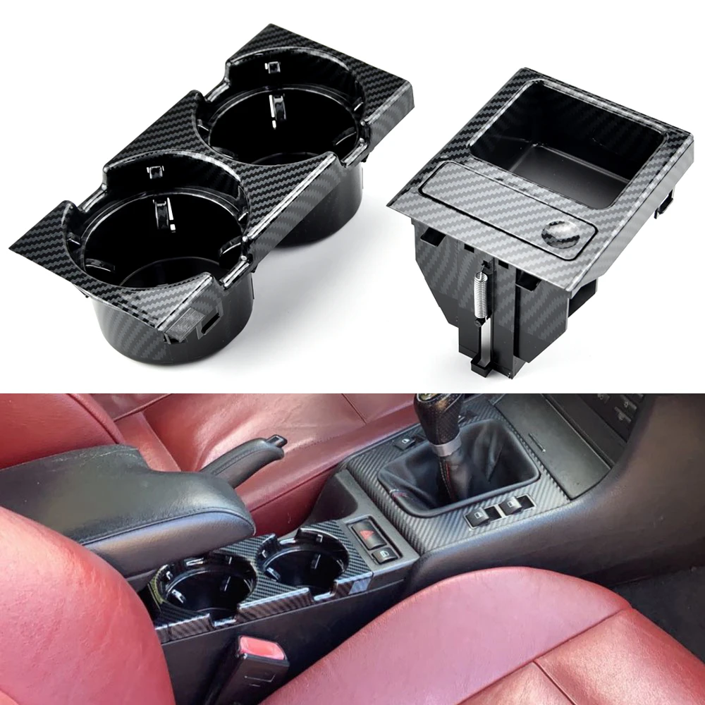 Doppel Loch Auto Styling Vorne Mittelkonsole Lagerung Box Münze – Bild 4
