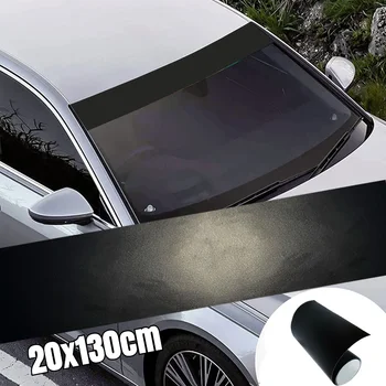 Universal Auto Außen Zubehör Auto Matte Schwarz Sonne Streifen Dekoration Styling Auto Van Windschutz Sunstrip