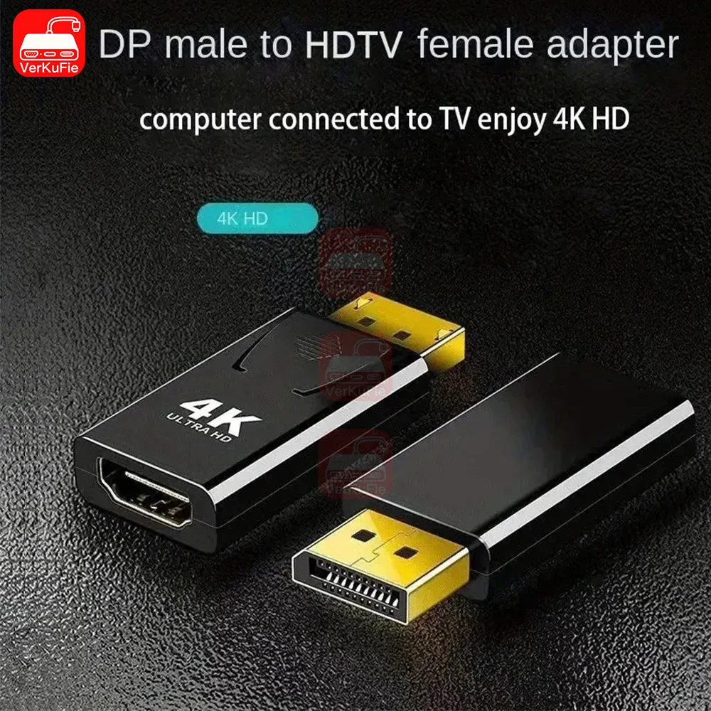 DisplayPort auf HDMI Adapter 4K mit Video und Audio für PC und Laptop – Bild 4