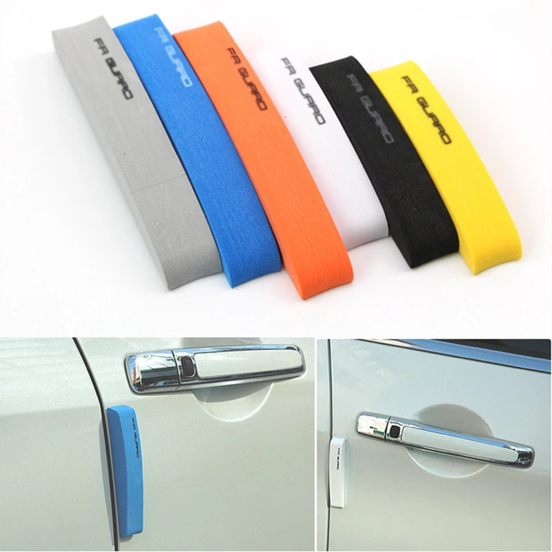 Universal 4Pcs Auto Tür Schutz Streifen Scratch Protector Auto Gummi Aufkleber Auto Tür Rand Schutz Auto