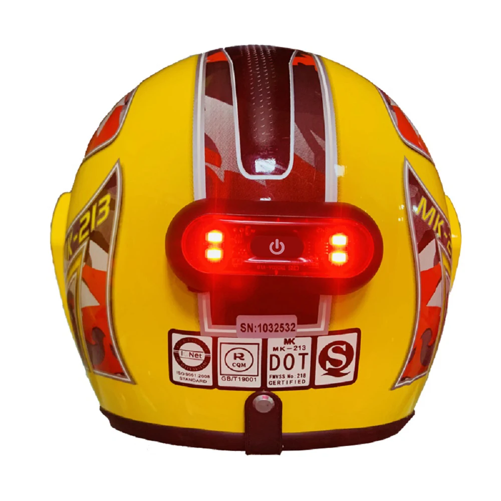 4-Lampenperlen Fahrradhelm LED-Licht wiederaufladbar – Bild 2