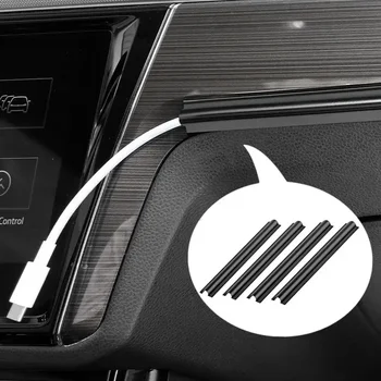 Schlankes Auto-Kabel-Organizer-Set, universelle Hülsen für einen ordentlichen, beschädigungsfreien (4 Stück)