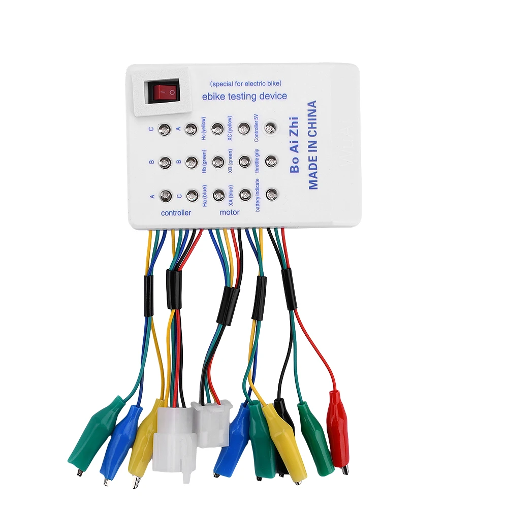 Bürstenloser Motortester für Elektroautos, E-Bikes, Roller, bürstenloser Motor, Controller-Tester 60 ° /120 °