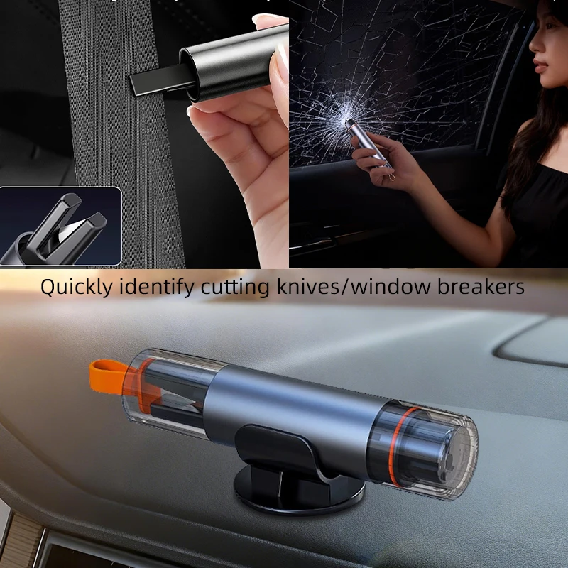 2-in-1-Auto-Sicherheitshammer, Notfall-Fensterbrecher, Gurtschneider, Rettungswerkzeug, kompaktes